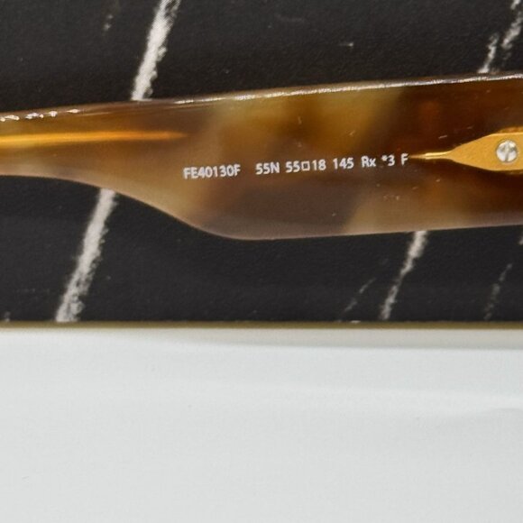NEW FE40130F 55N FENDI SUNGLASSES SHINY LIGHT HAVANA UNISEX EYEWEAR FENDI - Picture 11 of 13